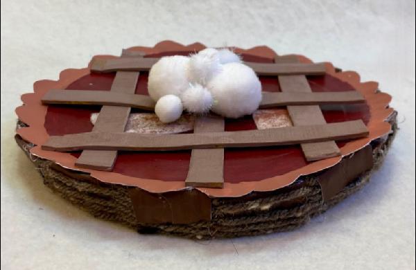 Woven Paper Plate Apple Pie